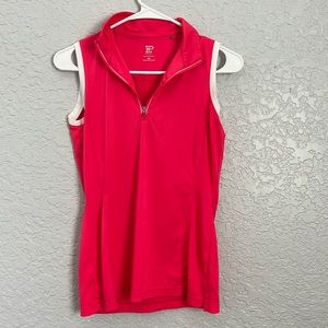epnygolf sleeveless pink mock polo size xs